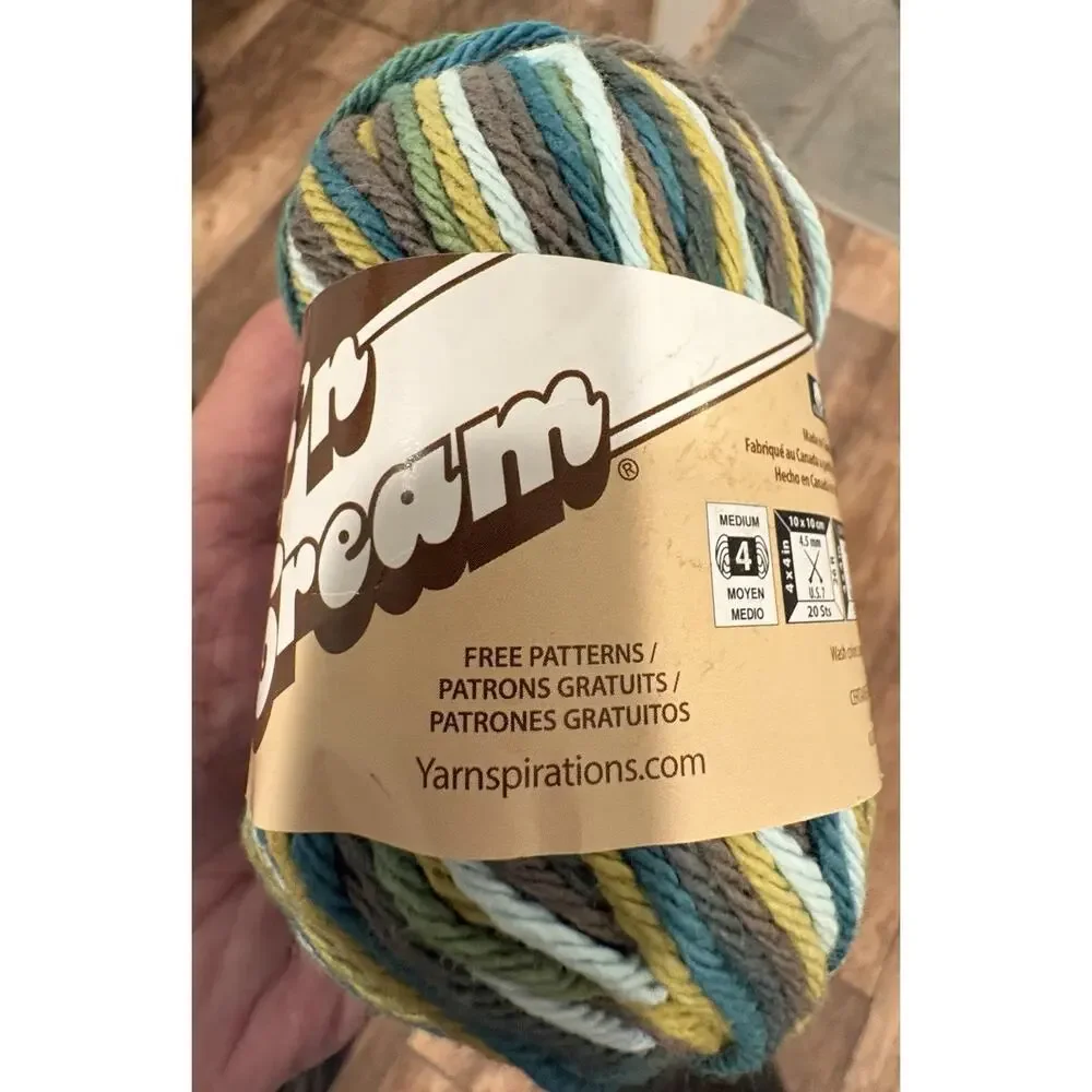 11 Pc Lily Sugar 'n Cream 100% Cotton Worsted Yarn Lot Earth Tone Skeins Crochet